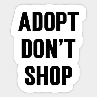 Adopt Don't Shop v2 Sticker